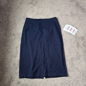 Woman With Control by Renee Greenstein Navy Skirt SIZE S